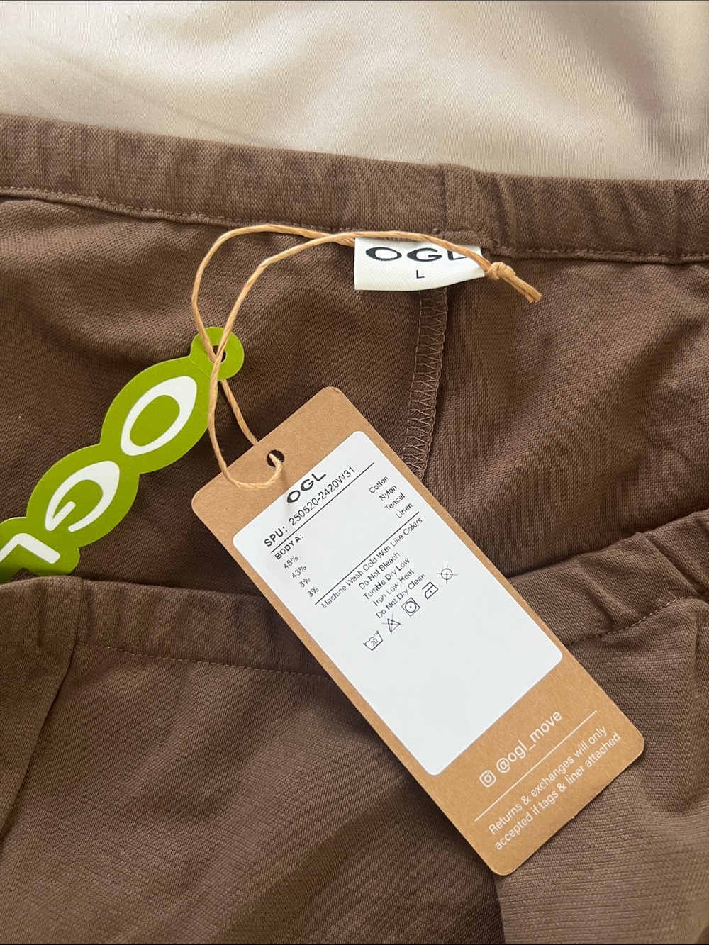 OGL Brown Straight-Leg Chinos - Picture 4 of 9